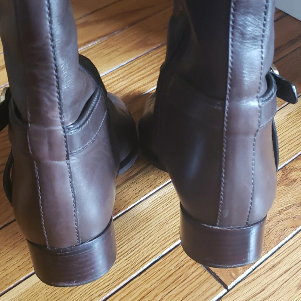 Tori Burch Bristol Brown Coconut boots